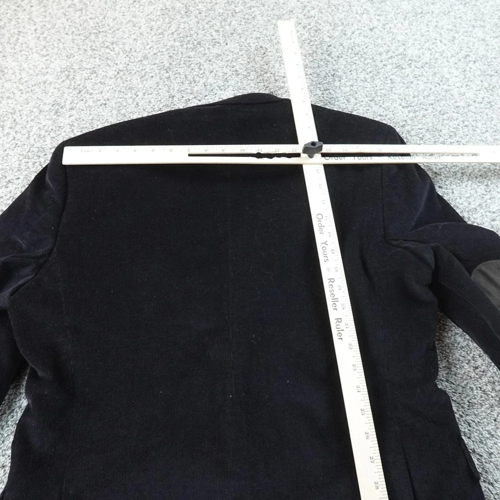 Tommy Hilfiger Blazer Mens 40 Black Corduroy Elbow Patch Sport‎ Coat Suit Jacket